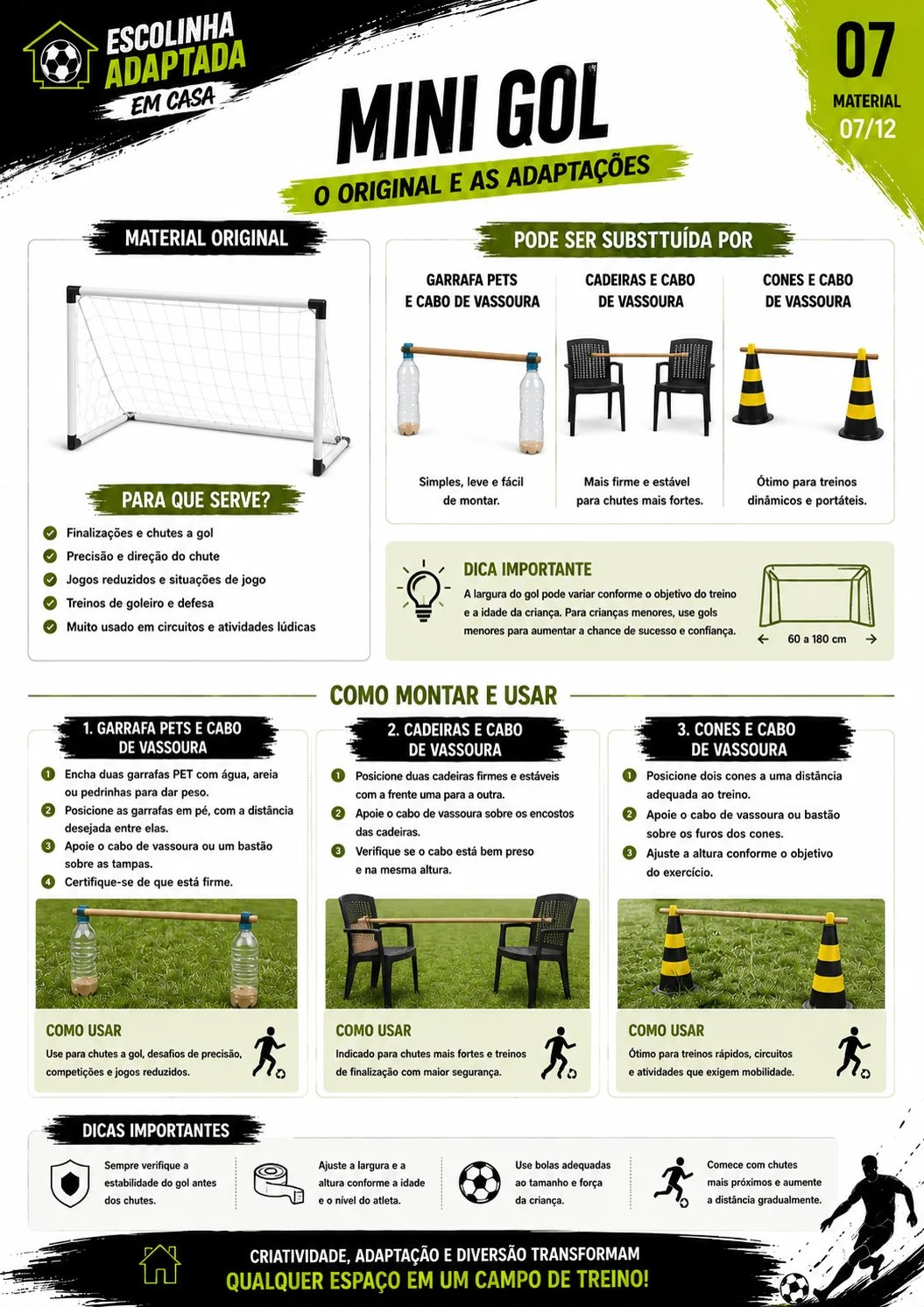 Mini Gol - Adaptações